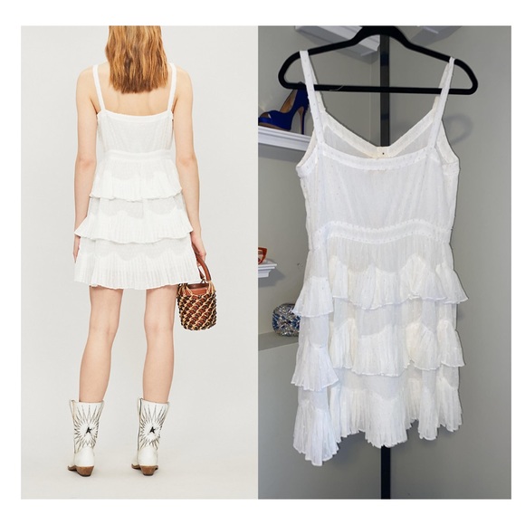 MAJE
Plumetis V-neck Xcrepe midi dress - Picture 2 of 13